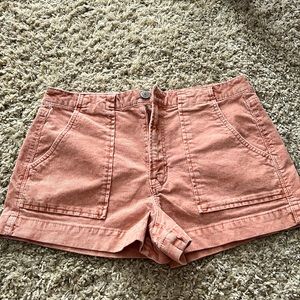 Pink jean shorts